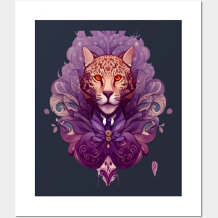 leopard Mandala Animal Ilustration Posters and Art